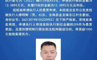 悬赏通告！最高奖励达990万，法院重拳出击寻找线索