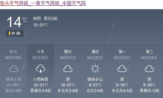 包头天气预报40天查询结果-第1张图片-牛市财经 